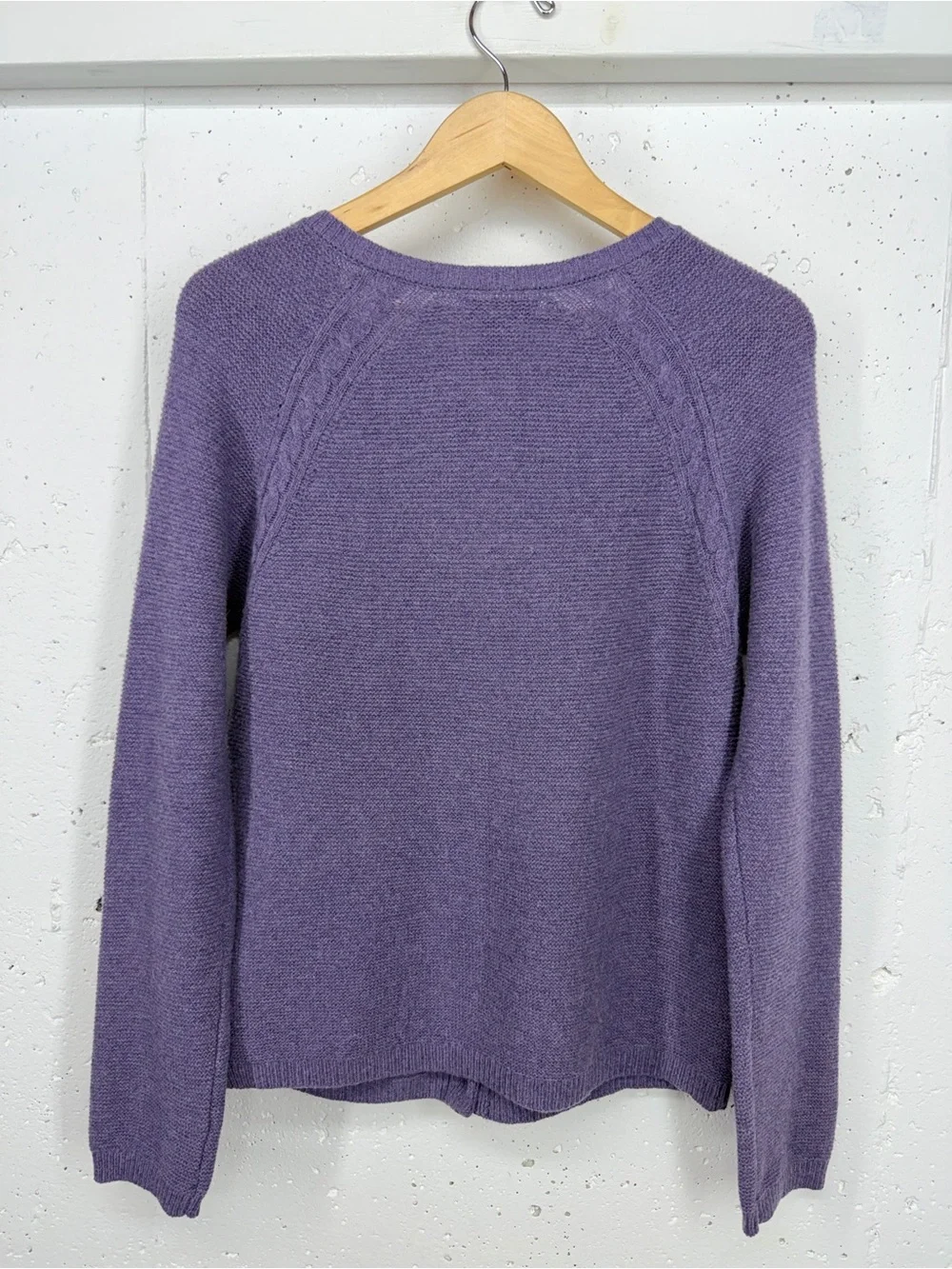 Tabitha Webb Women’s Medium Purple Cardigan Sweater